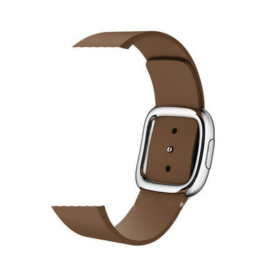 Leather Modern buckle strap For Apple Watch band