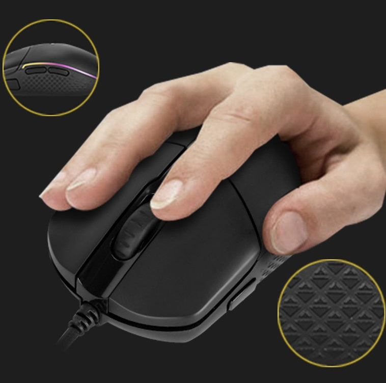 Gaming Mouse  High Precision RGB Optical Mouse for Gamers