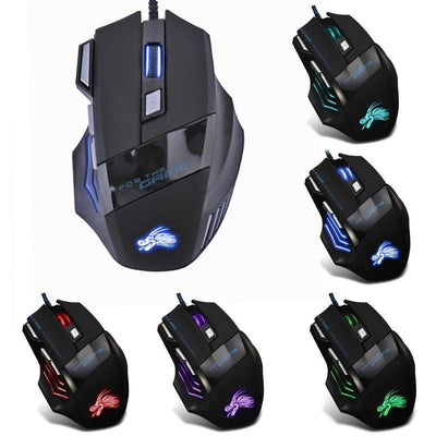 Wired Gaming Mouse  5500DPI RGB 7-Button Optical Mouse