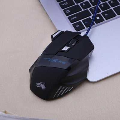 Wired Gaming Mouse  5500DPI RGB 7-Button Optical Mouse