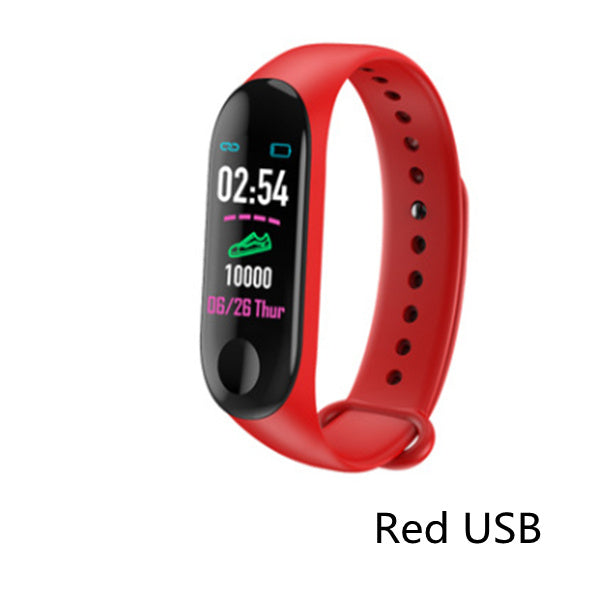 Compatible With  Smart Bracelet Heart Rate And Blood Pressure Exercise Meter Step Information Push Smart Reminder Color Bracelet