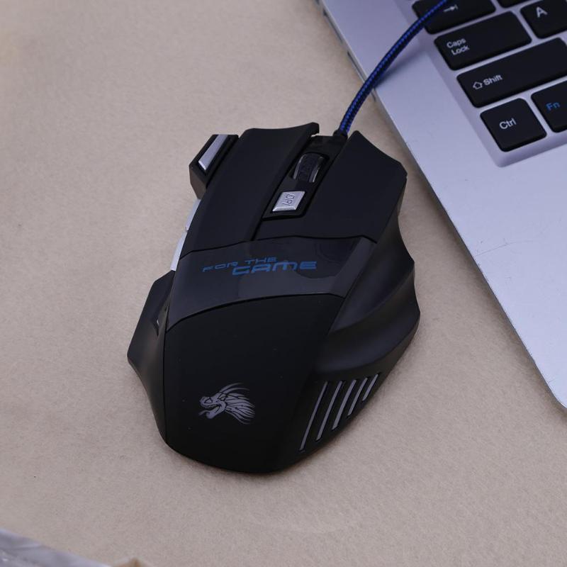Wired Gaming Mouse  5500DPI RGB 7-Button Optical Mouse