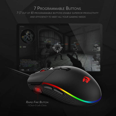 Gaming Mouse  High Precision RGB Optical Mouse for Gamers