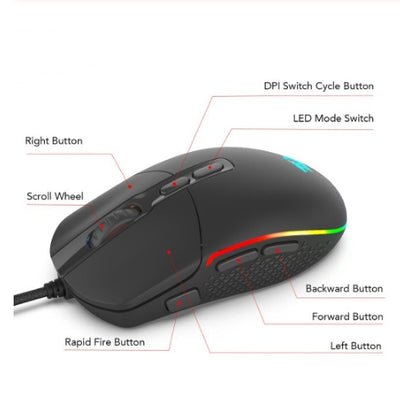 Gaming Mouse  High Precision RGB Optical Mouse for Gamers
