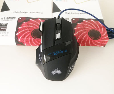 Wired Gaming Mouse  5500DPI RGB 7-Button Optical Mouse
