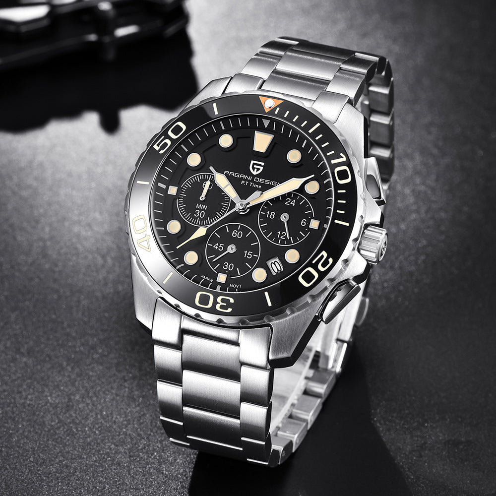 Quartz watch steel band are available here in all colours 
