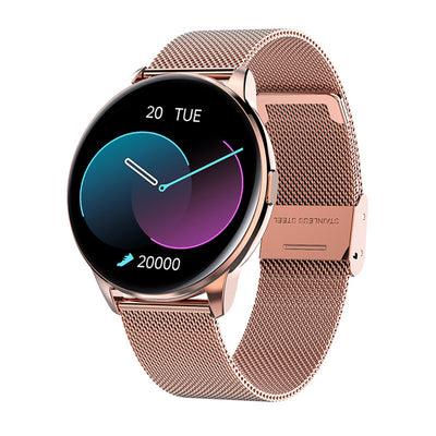 Y90 Smart Watch with mesh strap, 1.32-inch display, GPS, and health monitoring features.
