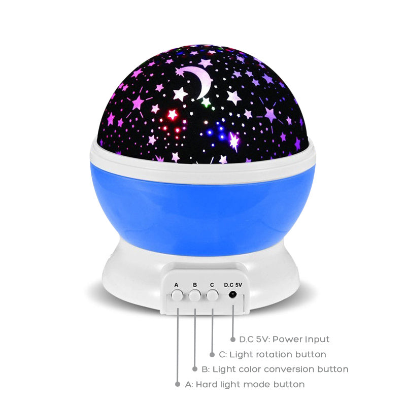 Rotate The Romantic Sky Projector  Starry Night Light Lamp