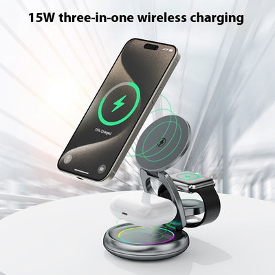 Metal 3 In 1 Wireless Rotatable Charger Bracket are available here