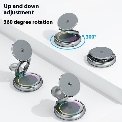 Metal 3 In 1 Wireless Rotatable Charger Bracket are available here