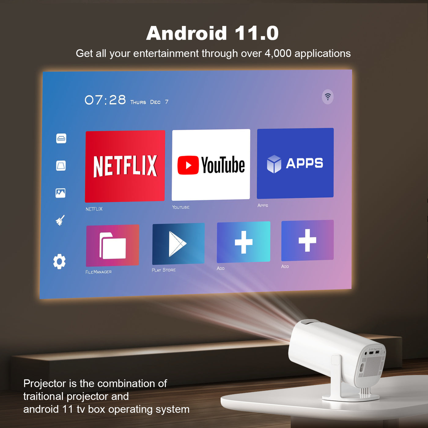 Projector Mini Household 4K are available at affordable prices