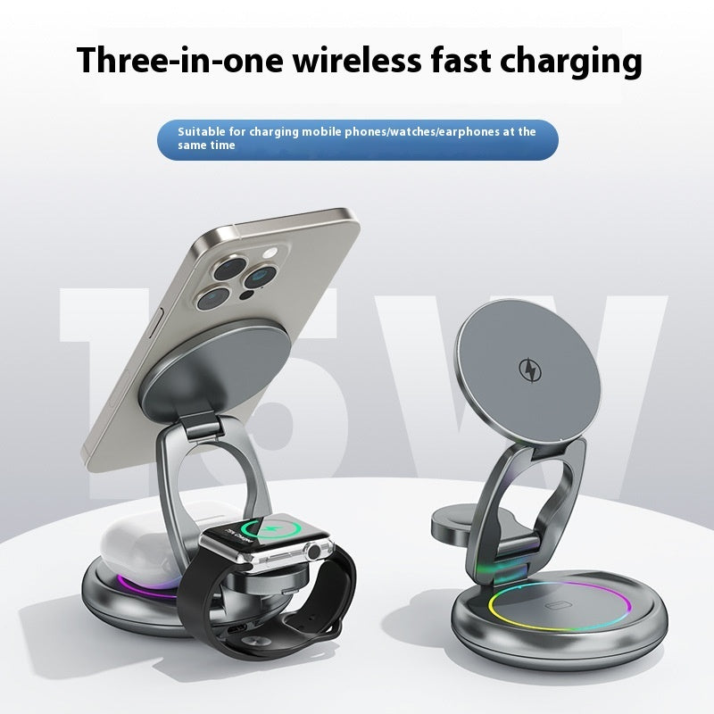 Metal 3 In 1 Wireless Rotatable Charger Bracket are available here